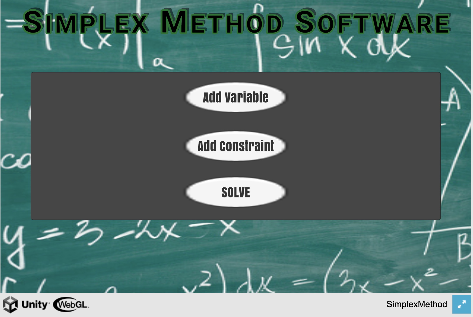 Simplex Method Software